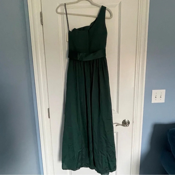 New! Vera Wang One Shoulder Dress With Satin Sash nwt 18783 - Picture 5 of 10